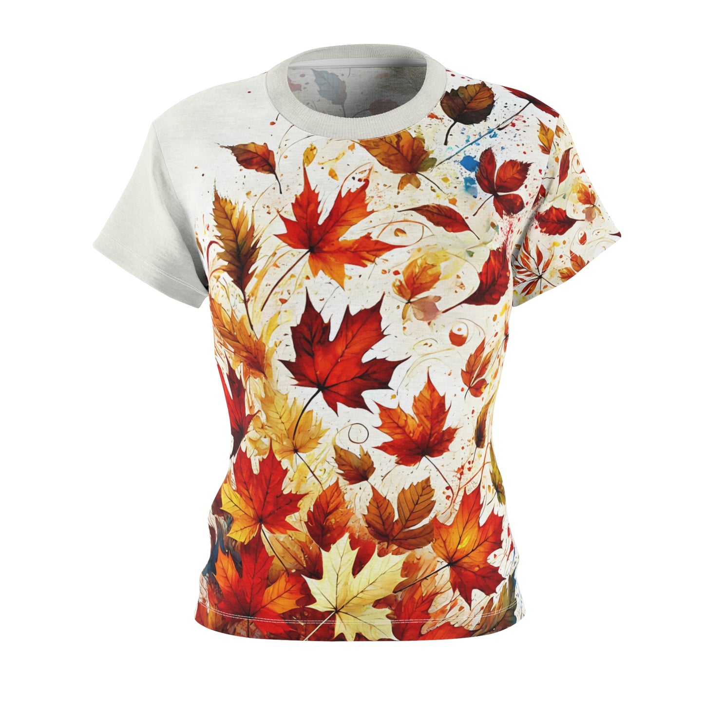 Autumn Leaves All-Over Print Shirt – Bold, Colorful Fall Tee