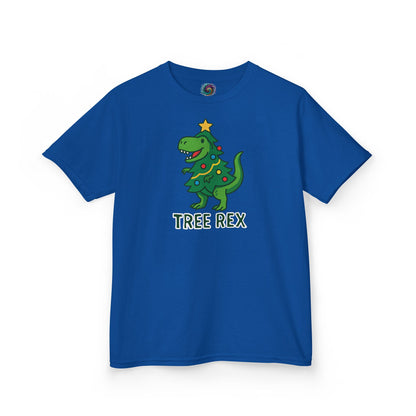 Tree Rex Kids’ Christmas T-Shirt – Cute Dino Holiday Tee