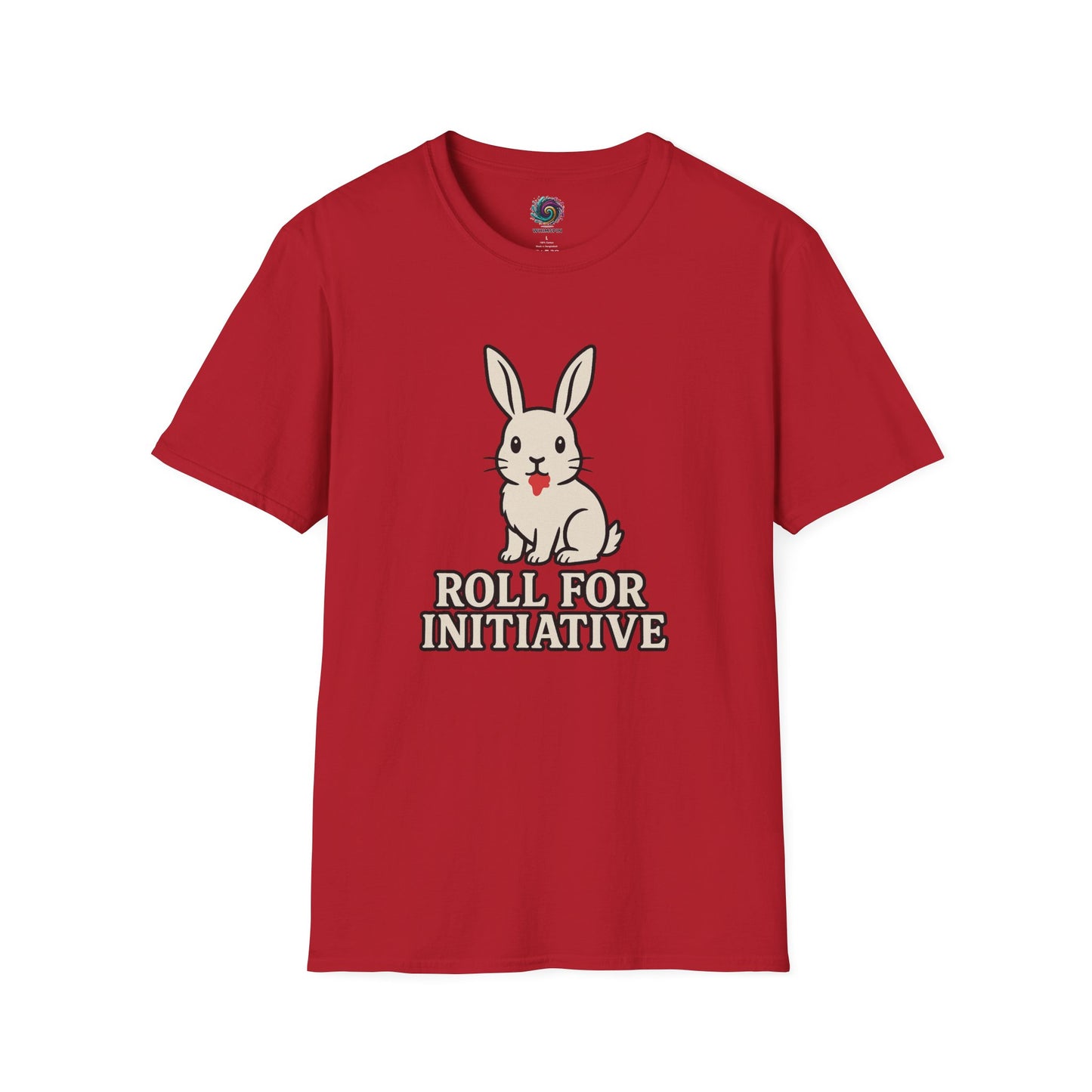 Roll for Initiative T-Shirt – Killer Bunny Humor Gaming Tee