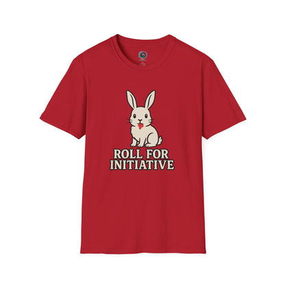 Roll for Initiative T-Shirt – Killer Bunny Humor Gaming Tee