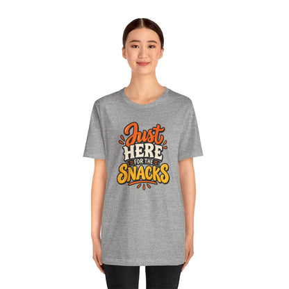 Just Here for the Snacks T-Shirt – Funny Halloween Foodie Tee