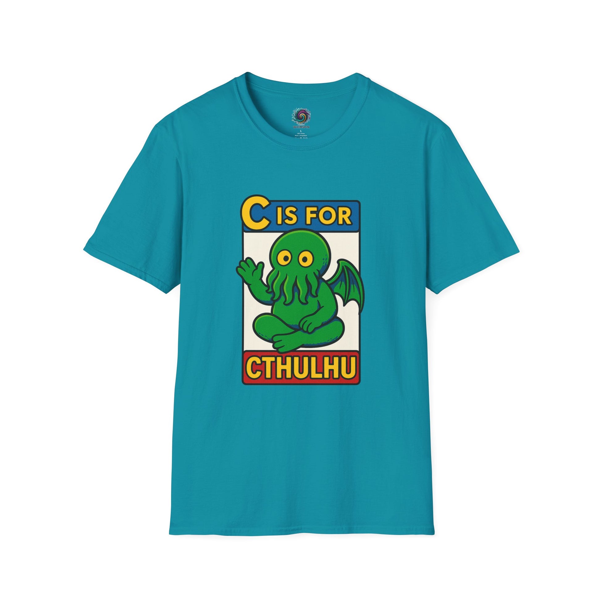 Aqua "C is for Cthulhu" tshirt