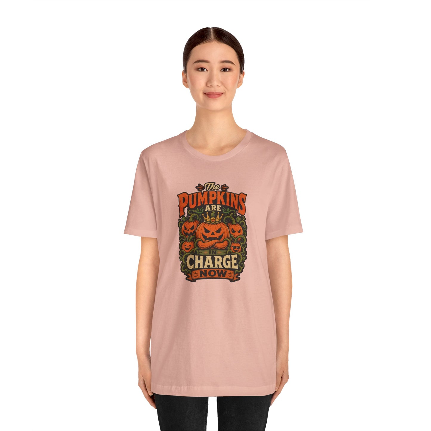 The Pumpkins Are in Charge Now T-Shirt – Funny Halloween Fall Tee
