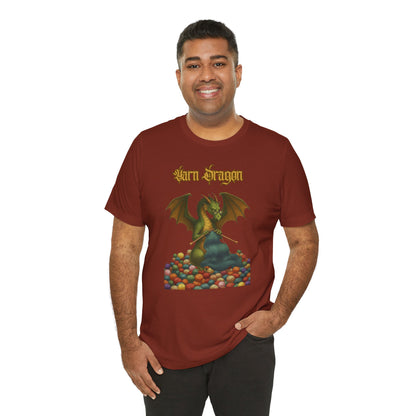 Yarn Dragon T-Shirt – Funny Knitting Dragon Shirt for Yarn Lovers