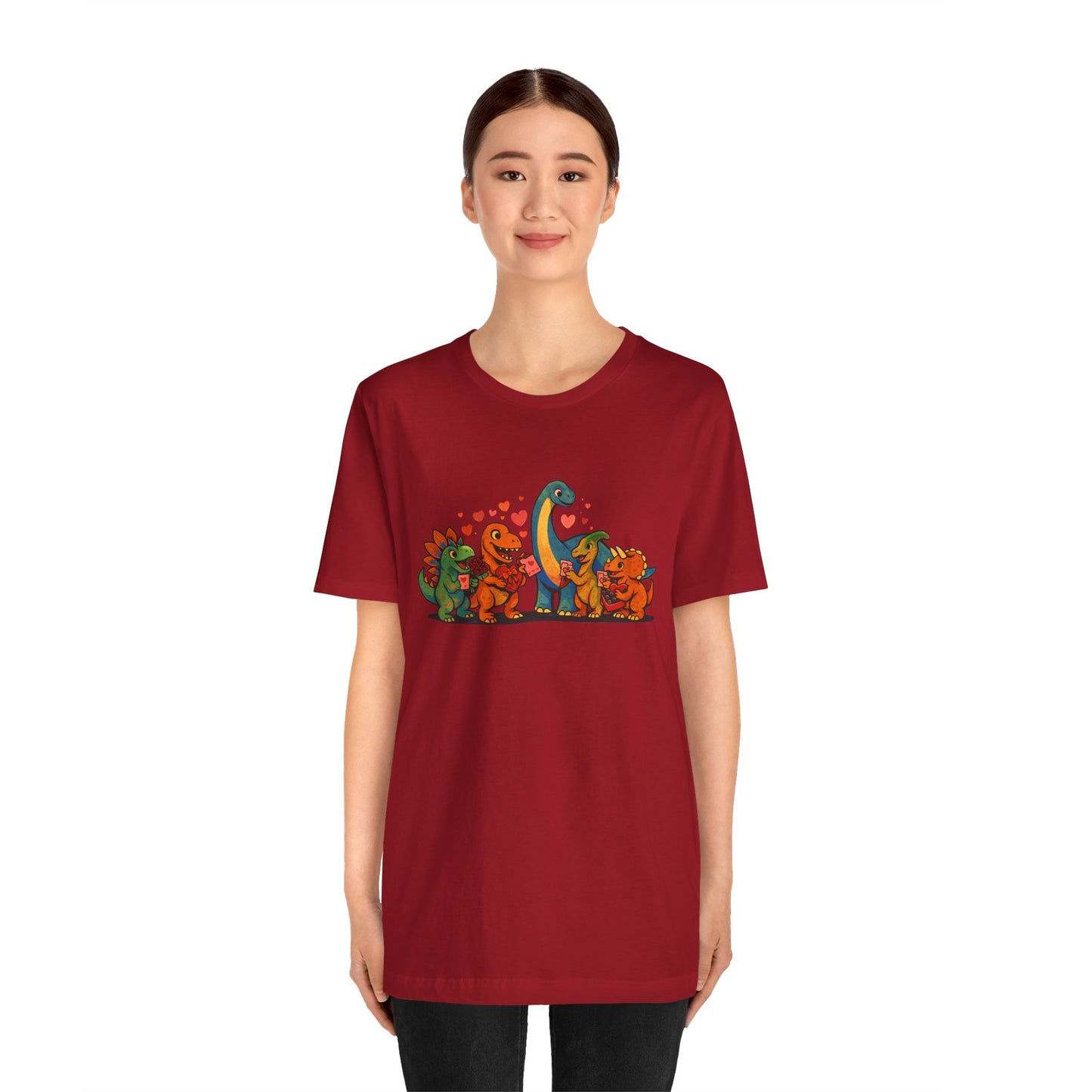 Dinosaur Valentines T-Shirt – Cute Dino Valentine’s Day Tee