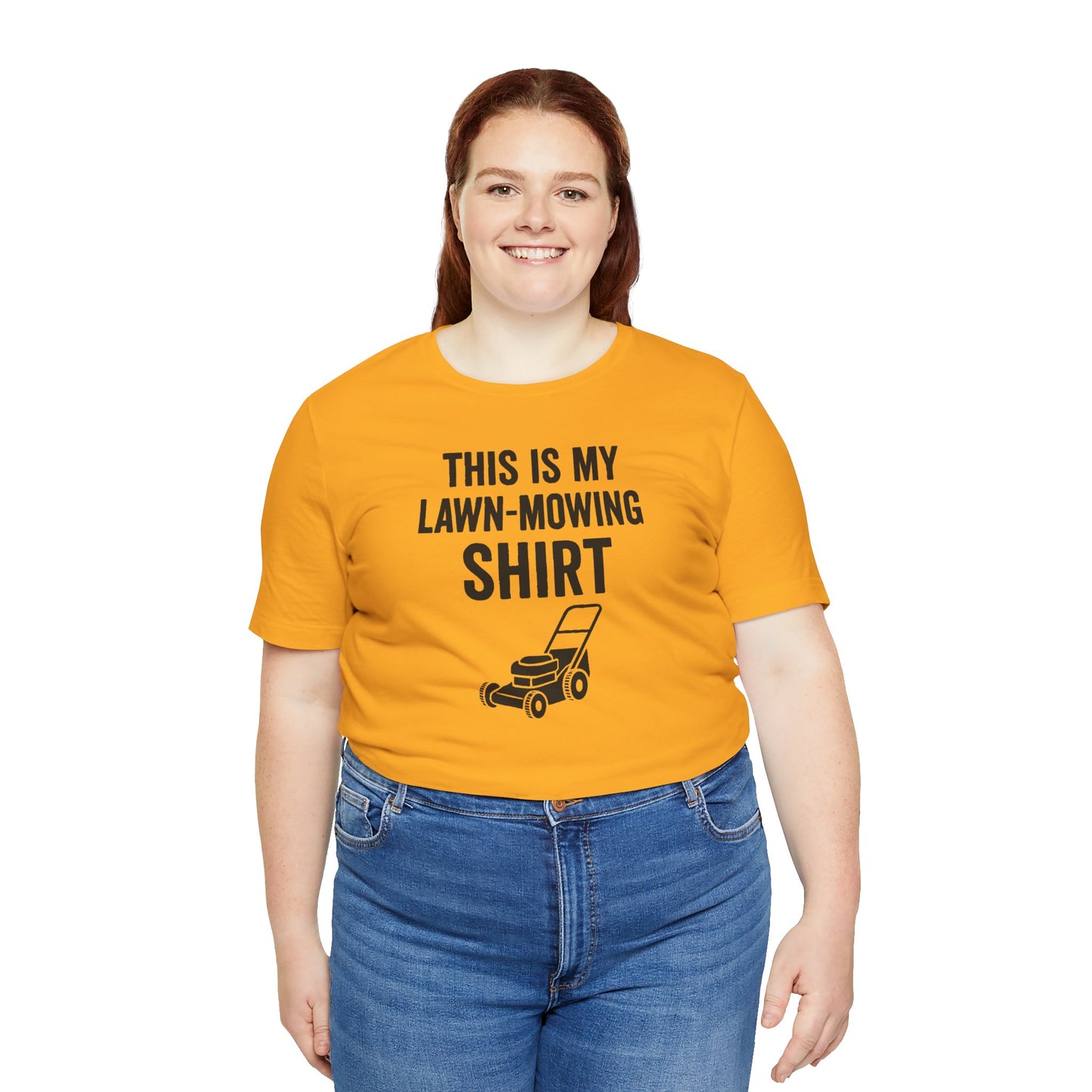 Lawn Mowing Tee – Funny Shirt Summer Yard Work T-shirt with Mower Graphic
