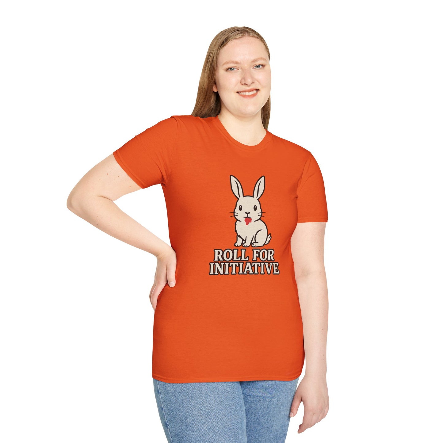 Roll for Initiative T-Shirt – Killer Bunny Humor Gaming Tee