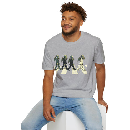 Cthulhu Crossing T-Shirt – Beatles Abbey Road Parody Tee | WhimSpin - WhimSpin - https://whimspin.com