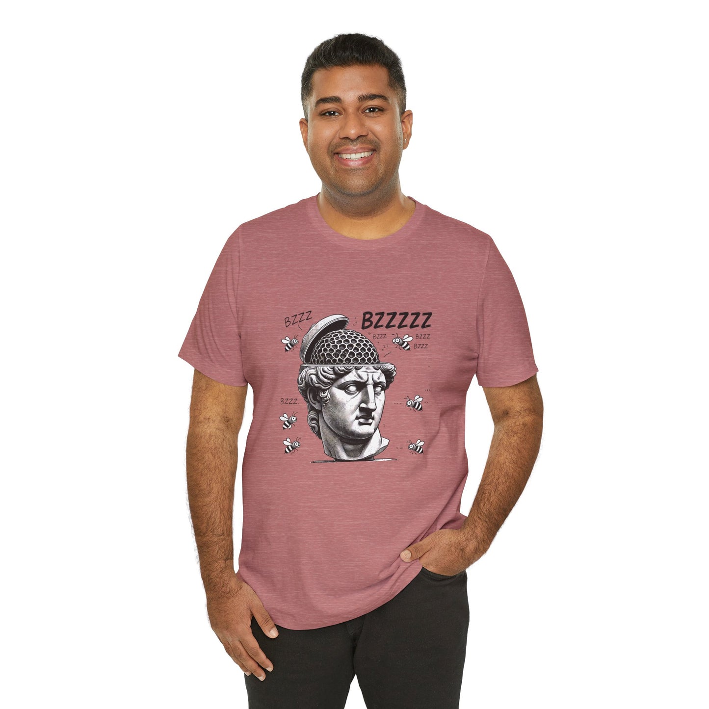 Hive Mind T-Shirt – Surreal Bee Group Think Parody Tee