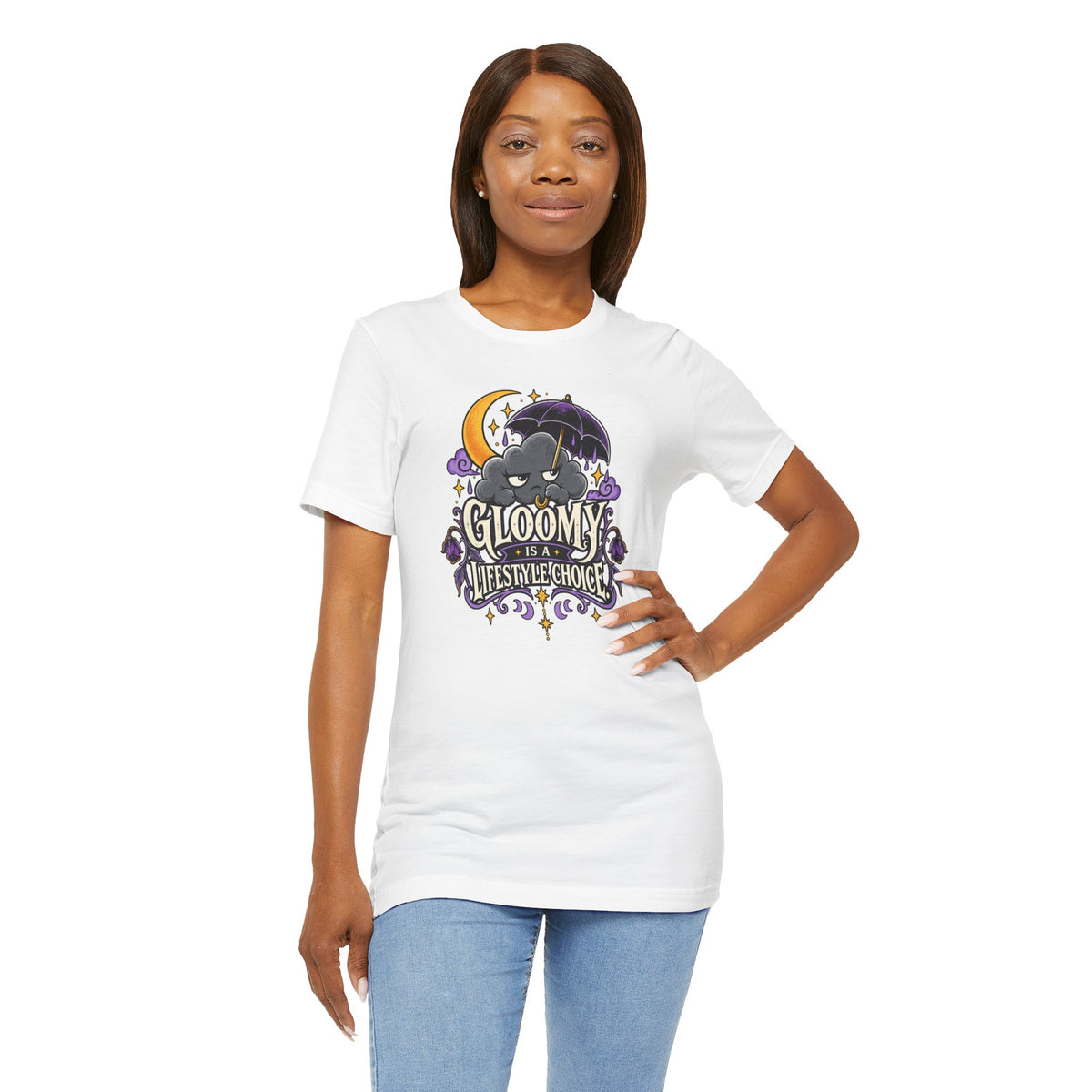 Gloomy Is a Lifestyle Choice T-Shirt – Funny Goth Halloween Tee