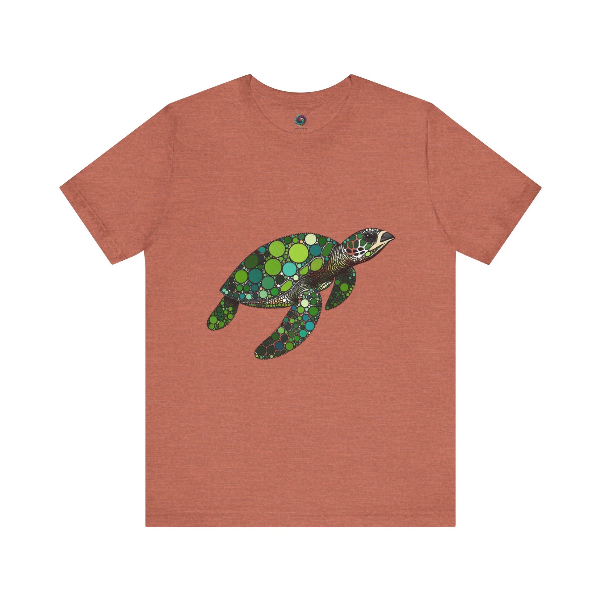 Geometric Sea Turtle T-Shirt – Eco Ocean Vibes Graphic Tee - WhimSpin - https://whimspin.com