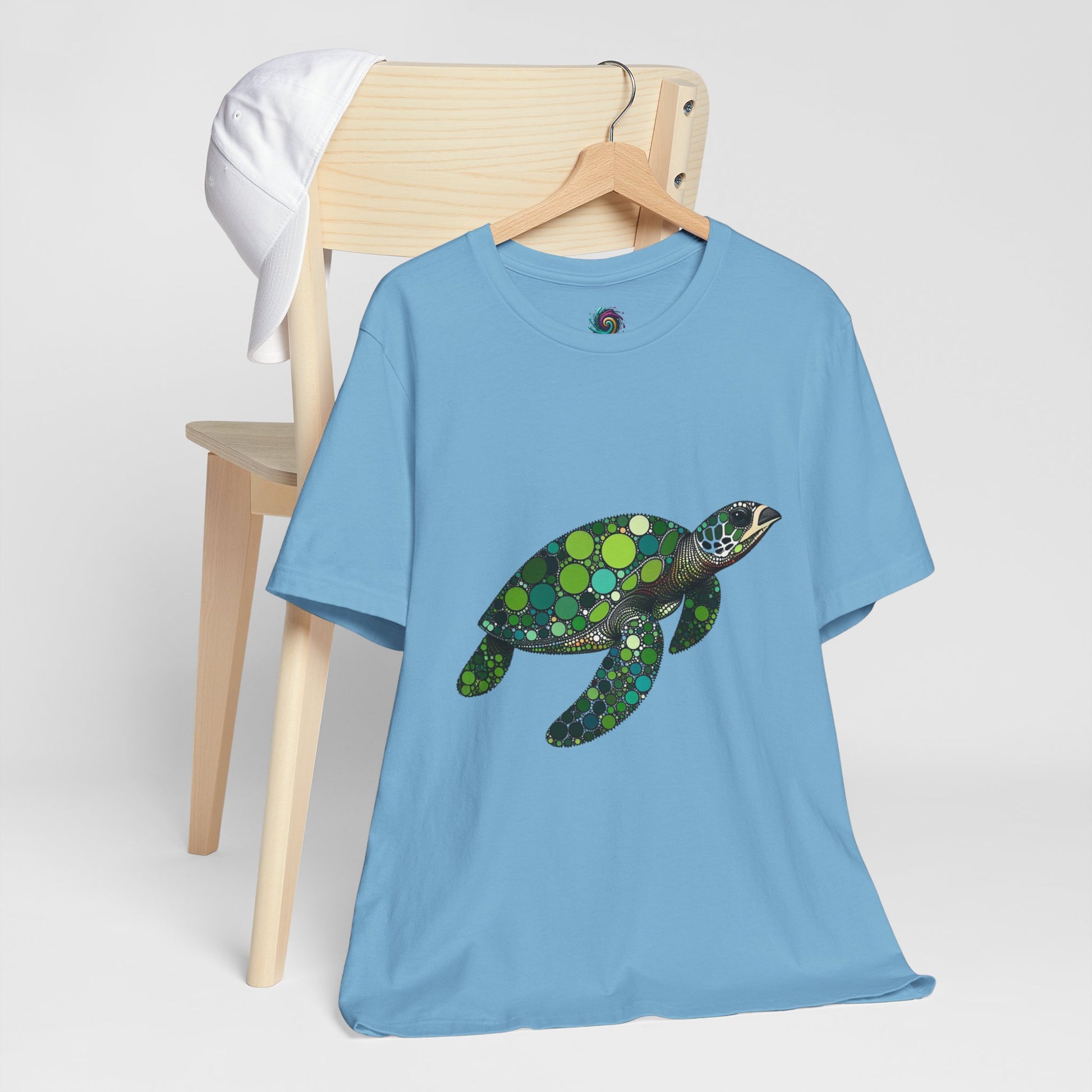 Geometric Sea Turtle T-Shirt – Eco Ocean Vibes Graphic Tee - WhimSpin - https://whimspin.com
