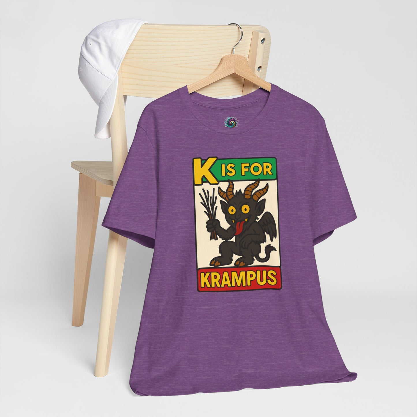 Krampus Alphabet Tee - "K is for Krampus" Holiday Graphic T-Shirt