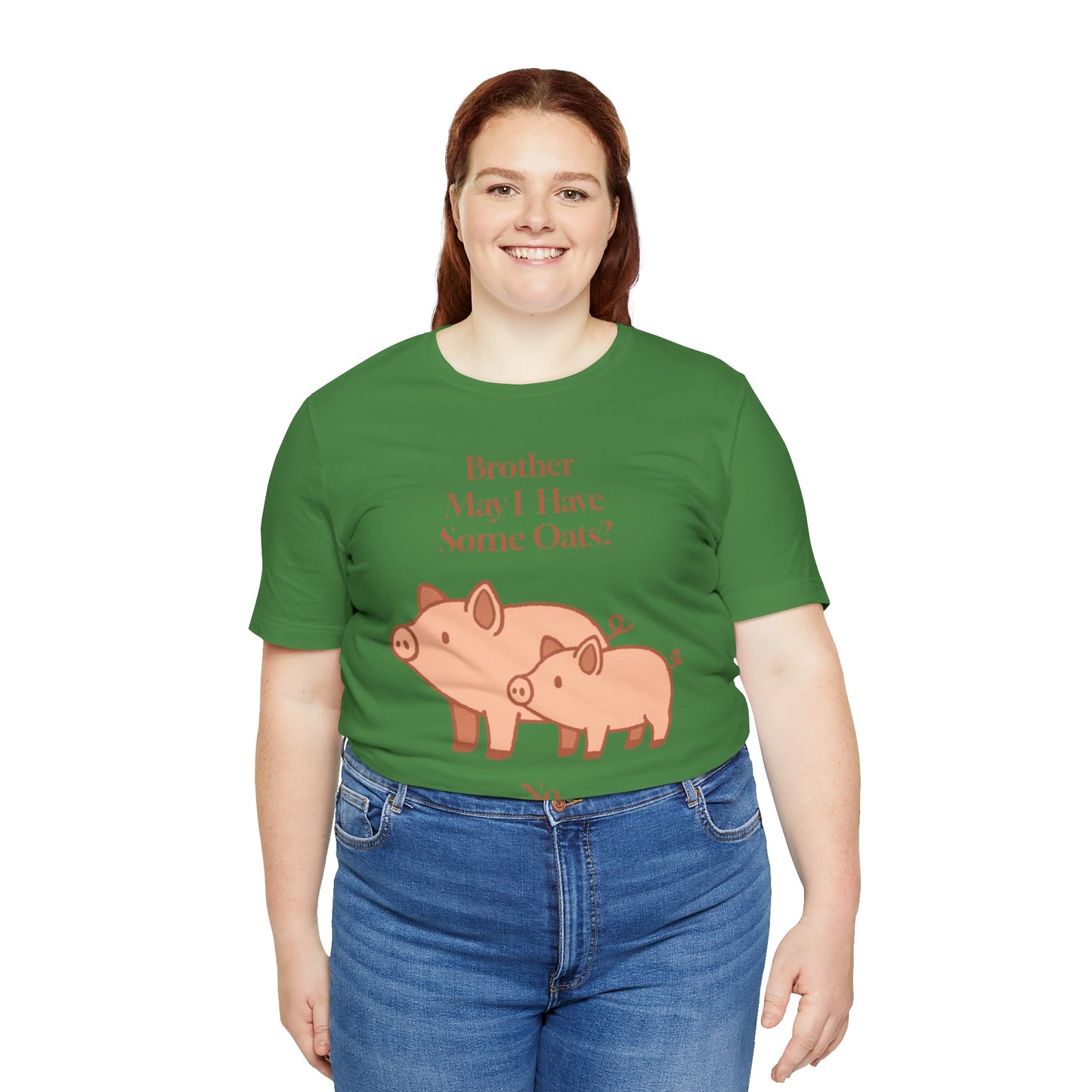 Brother May I Have Some Oats T-Shirt – Funny Viral Pig Meme Tee