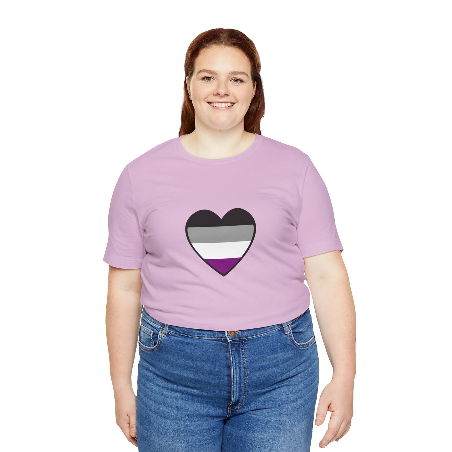 Asexual Pride Flag Heart T-Shirt – Ace Flag LGBTQ+ Graphic Tee