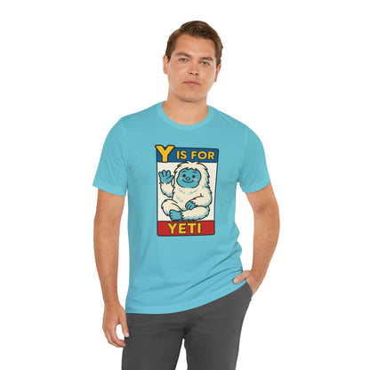 Y Is for Yeti T-Shirt – Cute Winter Monster Tee from the Monster Alphabet Series