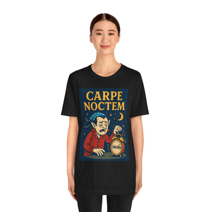 Carpe Noctem Vampire T-Shirt – Funny Halloween Tee for Night Owls