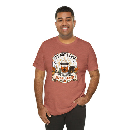 It’s Not a Cult Pumpkin Spice T-Shirt – Funny Fall Tee