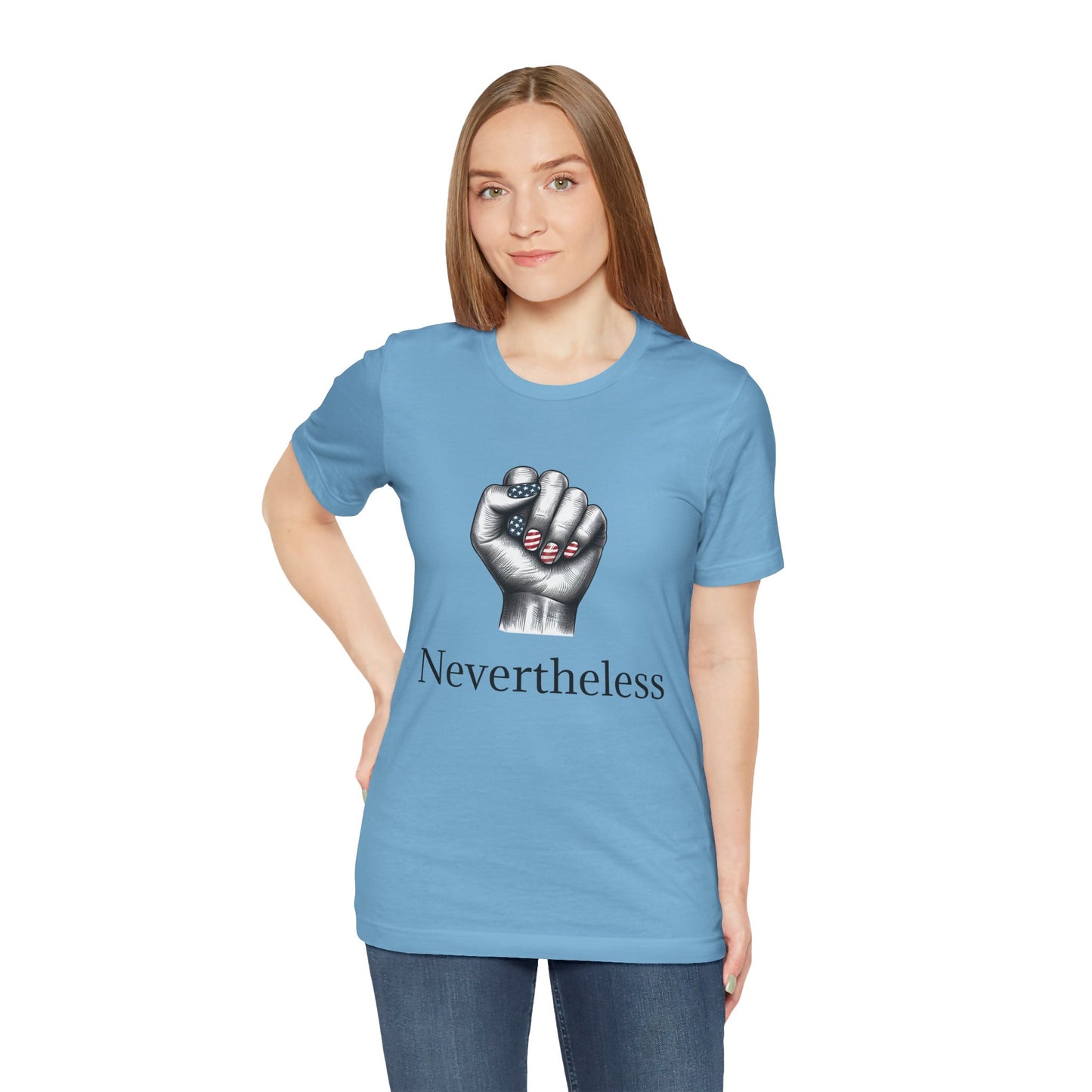 Nevertheless Feminist T-Shirt – Resist Fist Graphic Protest Tee