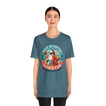 Pale by Nature Lobster by Accident T-Shirt – Funny Sunburn Summer Graphic Tee