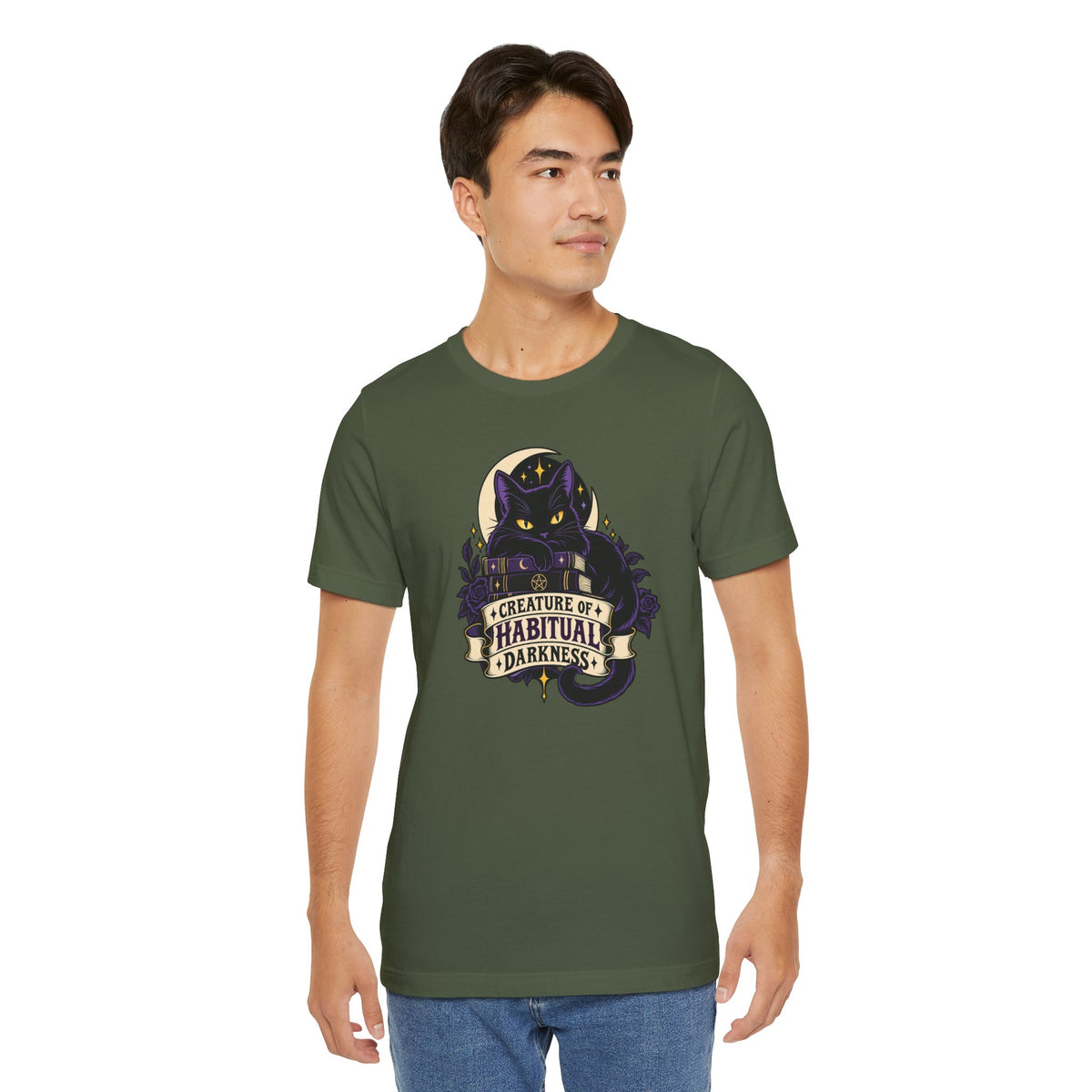 Creature of Habitual Darkness T-Shirt – Black Cat Goth Tee