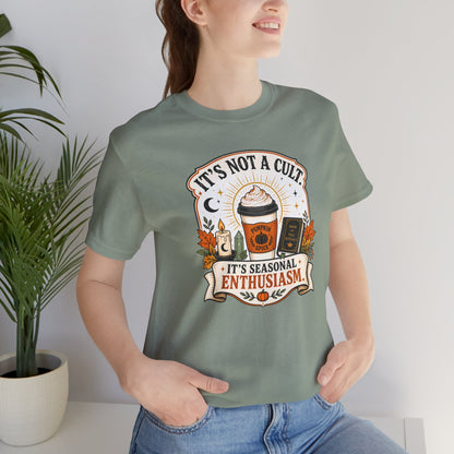 It’s Not a Cult Pumpkin Spice T-Shirt – Funny Fall Tee