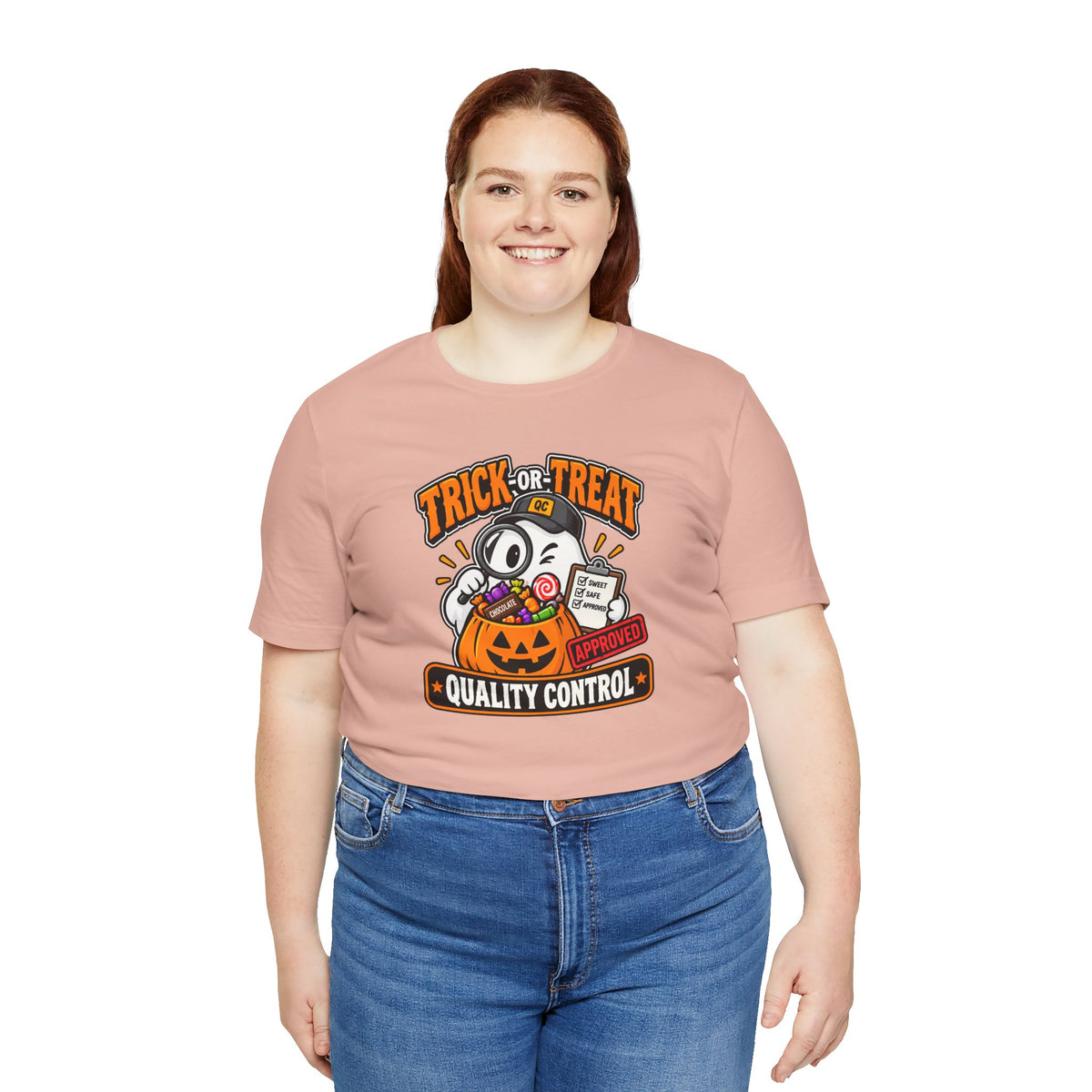 Trick-or-Treat Quality Control T-Shirt – Funny Halloween Candy Tee