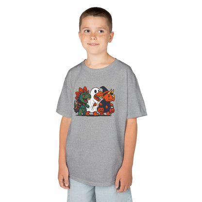 Kids Halloween Dino Squad T-Shirt – Cute Trick-or-Treat Dino Tee