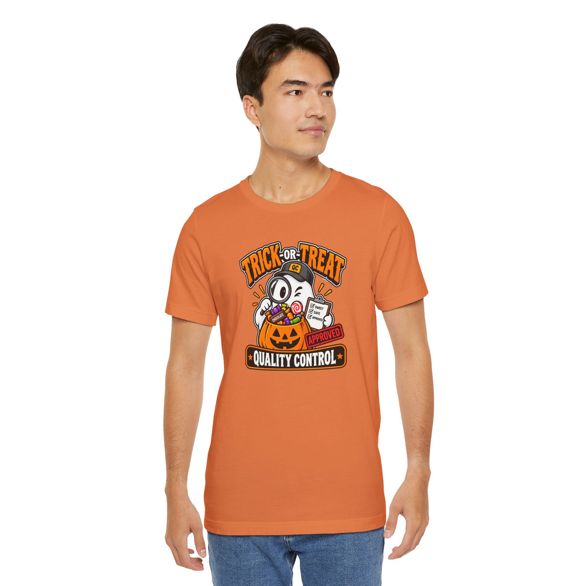 Trick-or-Treat Quality Control T-Shirt – Funny Halloween Candy Tee