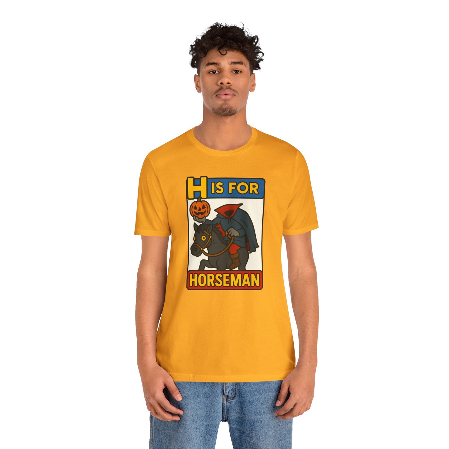 H Is for Horseman Shirt – Headless Horseman Halloween Tee