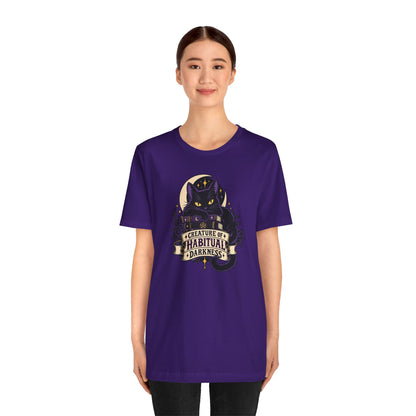 Creature of Habitual Darkness T-Shirt – Black Cat Goth Tee