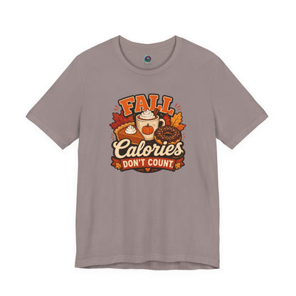 Fall Calories Don’t Count T-Shirt – Funny Pumpkin Spice Food Tee