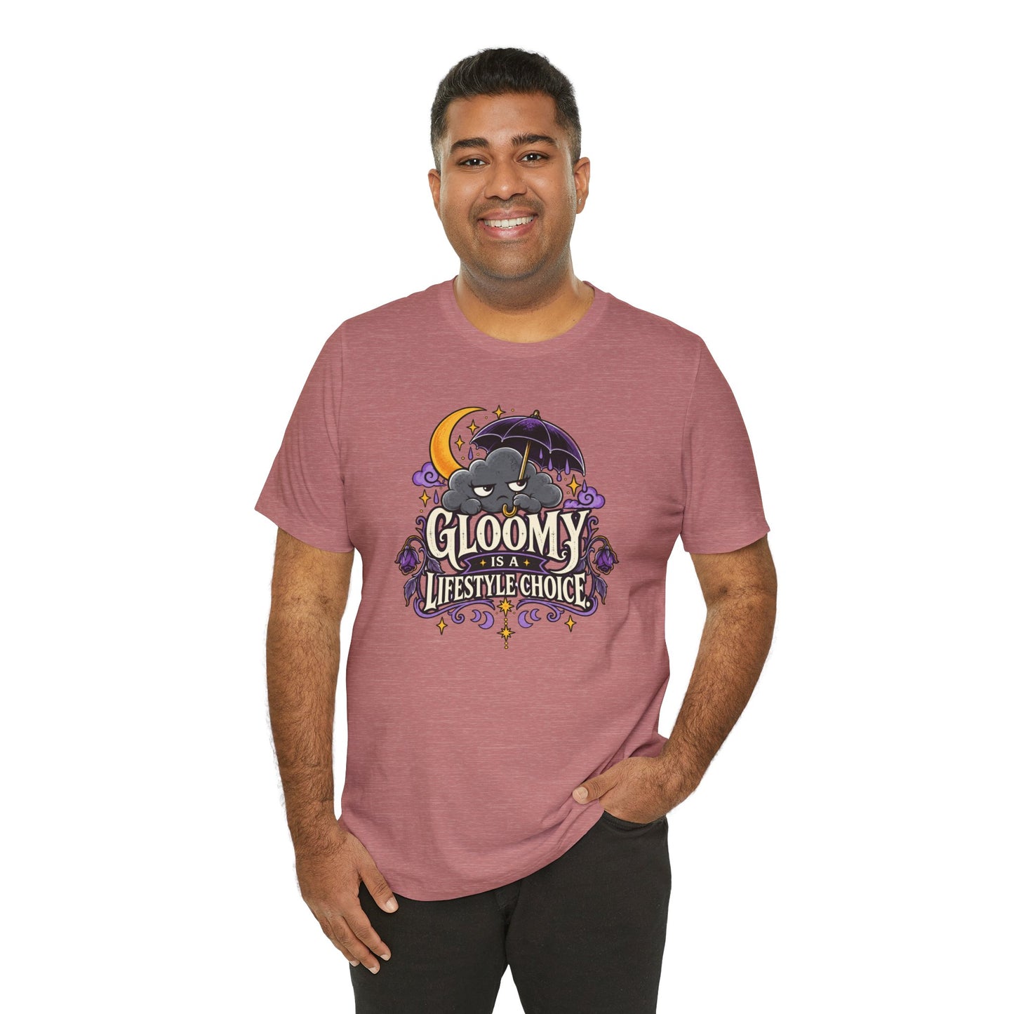 Gloomy Is a Lifestyle Choice T-Shirt – Funny Goth Halloween Tee