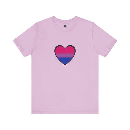 Bisexual Pride Flag T-Shirt – LGBTQ+ Heart Graphic Tee | WhimSpin