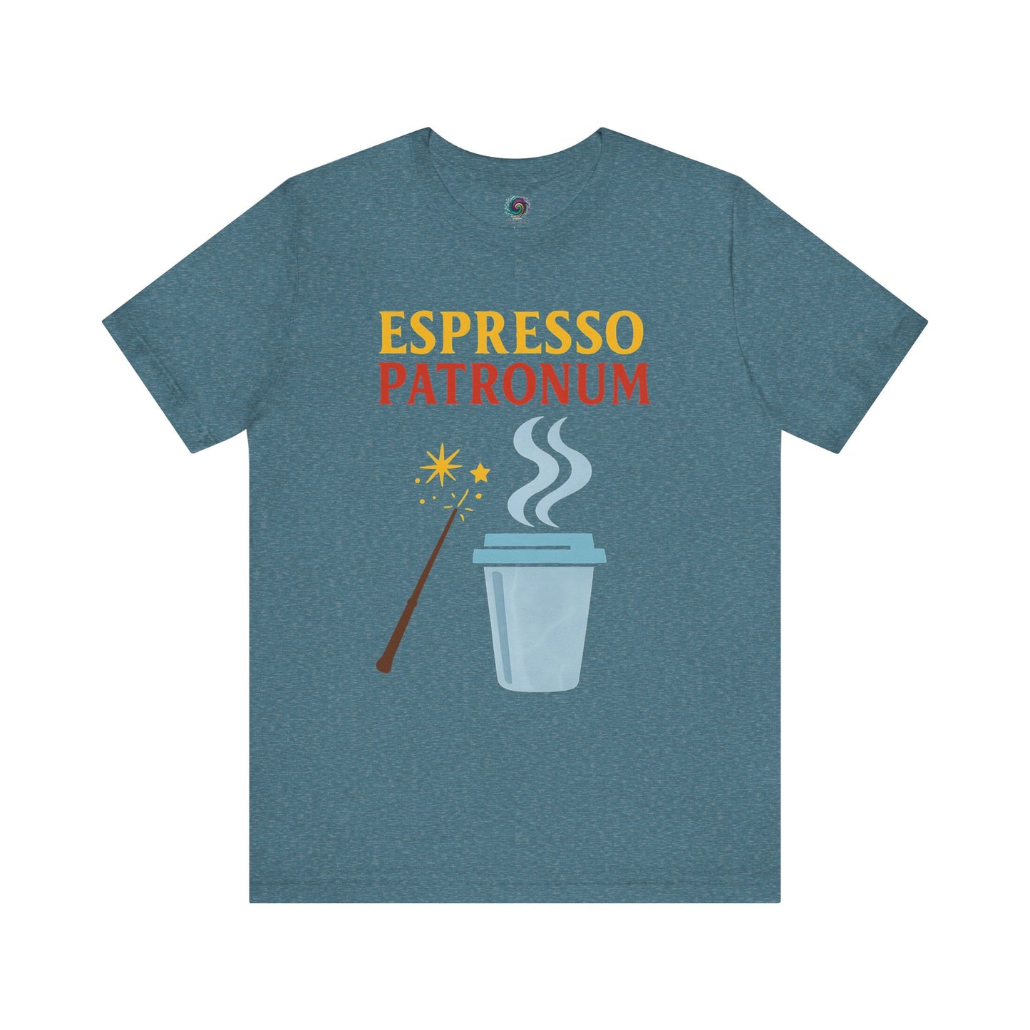 Espresso Patronum T-Shirt – Funny Coffee & Wizard Parody Tee