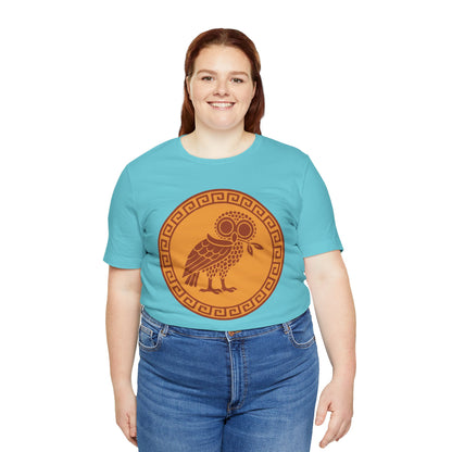 Athena’s Owl T-Shirt – Greek Mythology Bird Tee