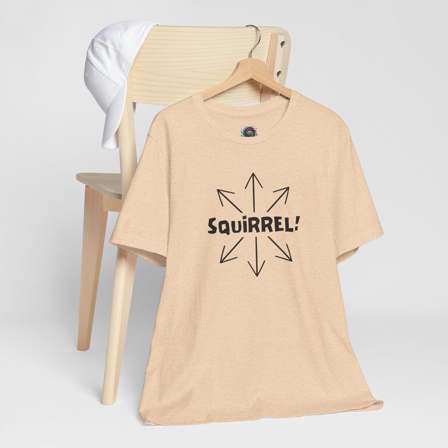 Squirrel! Distracted Mind T-Shirt – Funny Attention Graphic Tee
