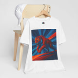 Geometric Tiger T-Shirt – Bold Jungle Animal Tee in Abstract Style - WhimSpin - https://whimspin.com
