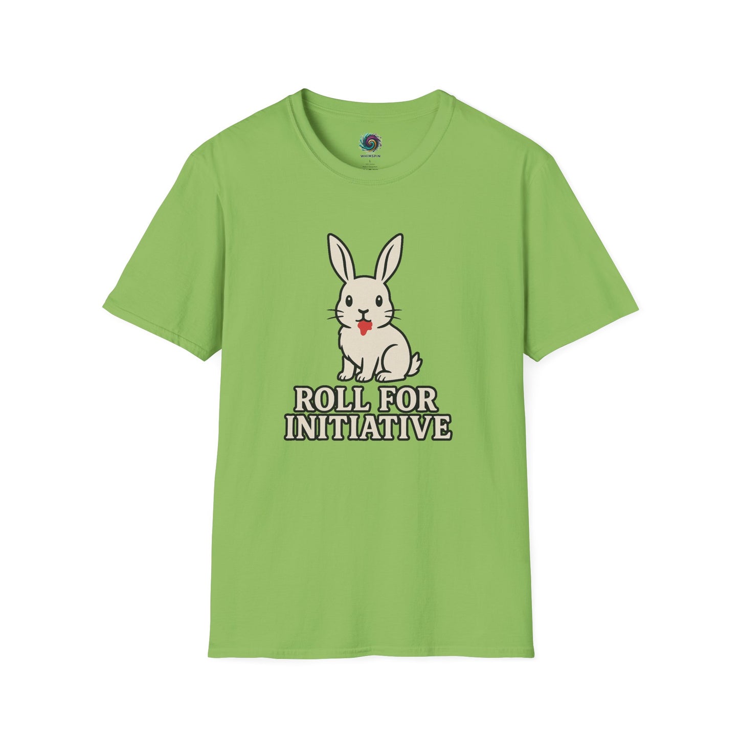Roll for Initiative T-Shirt – Killer Bunny Humor Gaming Tee