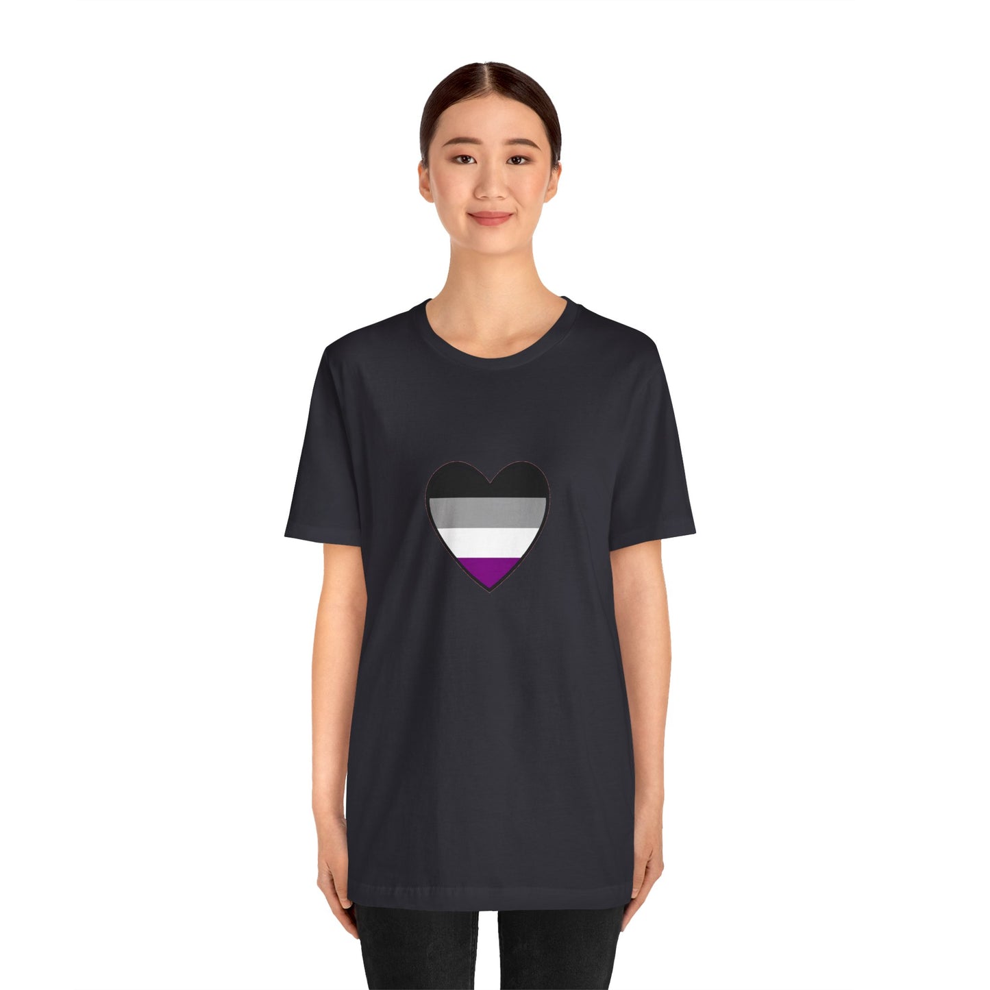 Asexual Pride Flag Heart T-Shirt – Ace Flag LGBTQ+ Graphic Tee