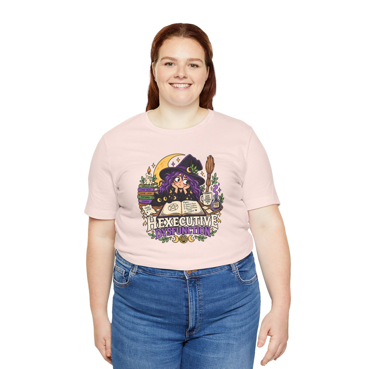 Hexecutive Dysfunction T-Shirt - Funny Witchy ADHD Humor Tee
