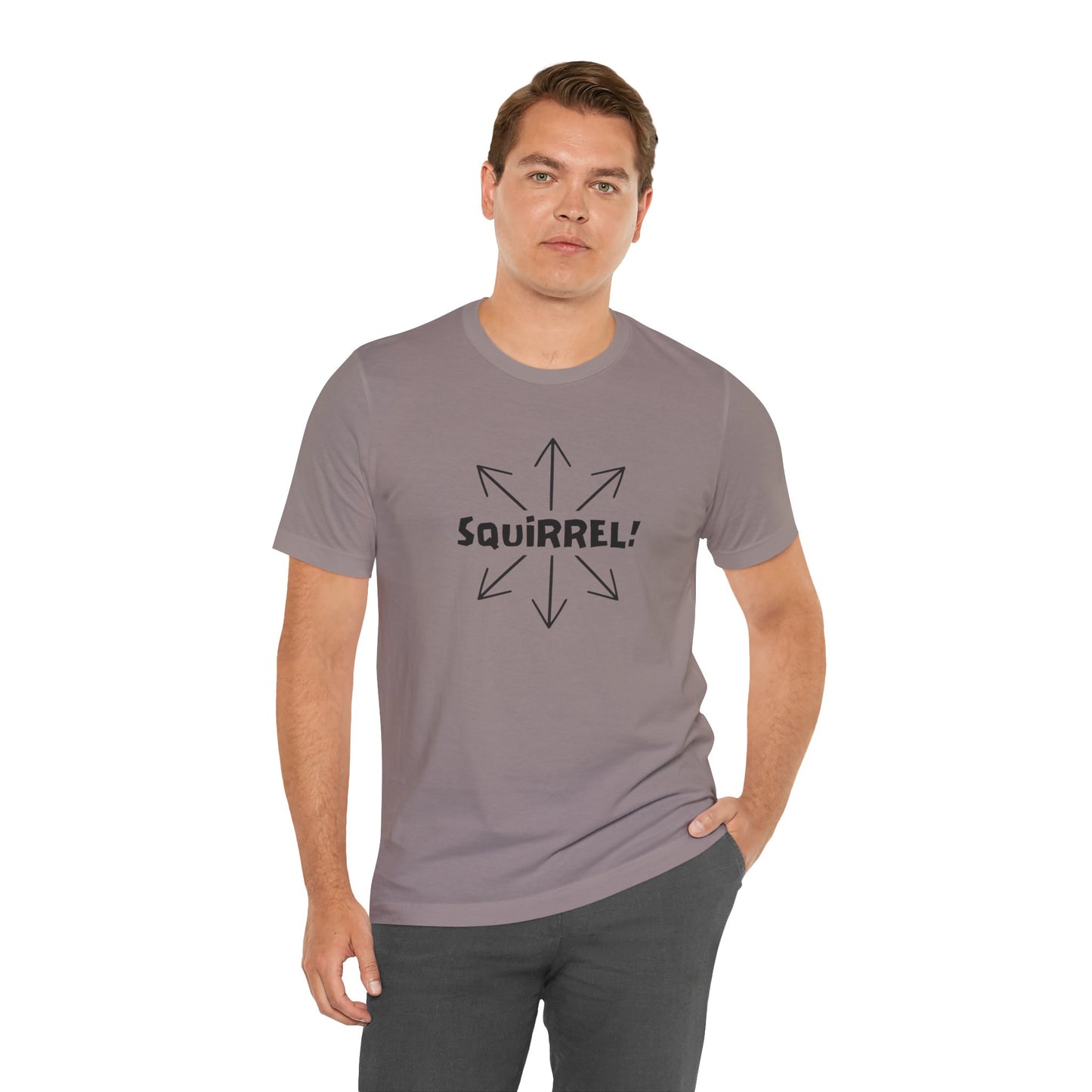 Squirrel! Distracted Mind T-Shirt – Funny Attention Graphic Tee