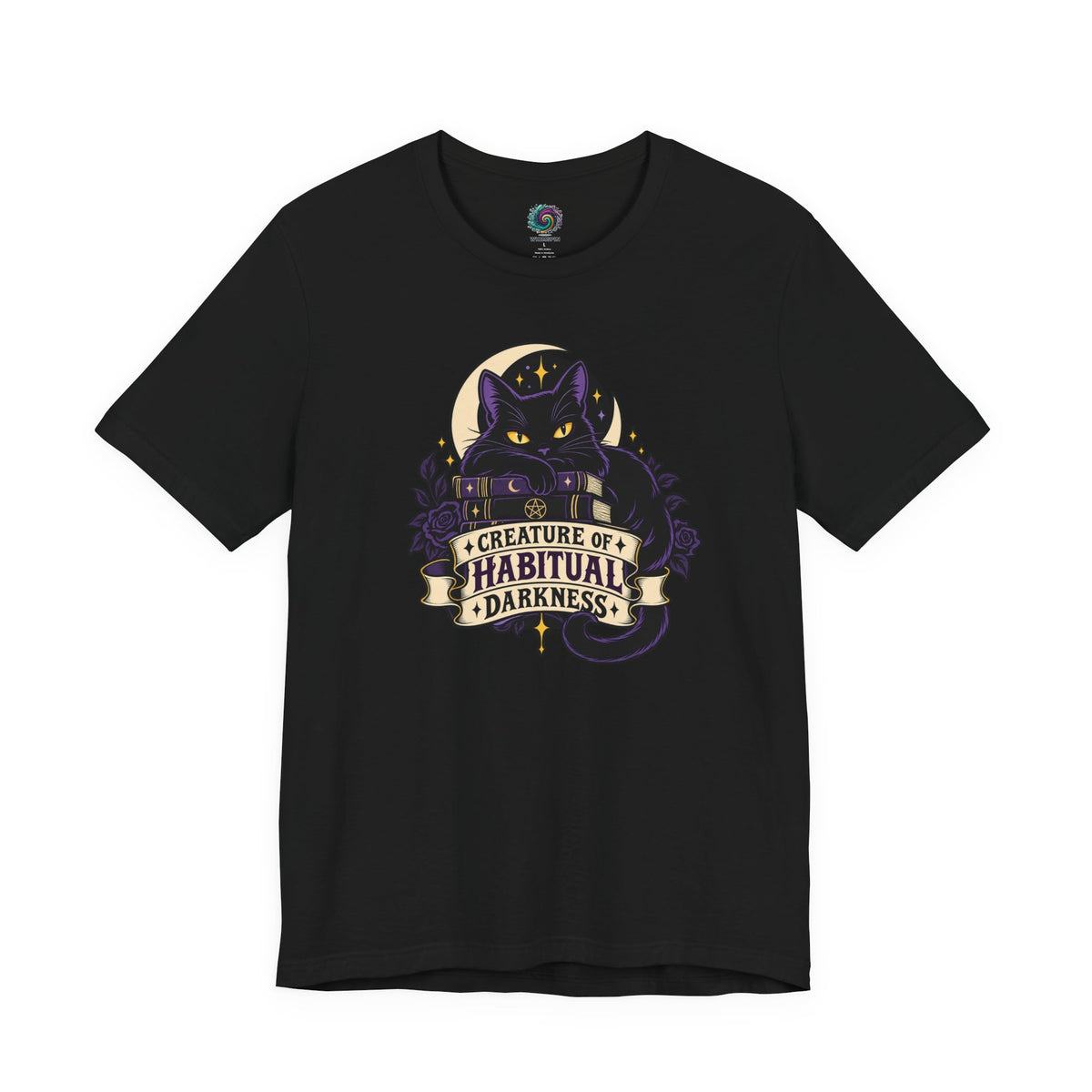 Creature of Habitual Darkness T-Shirt – Black Cat Goth Tee