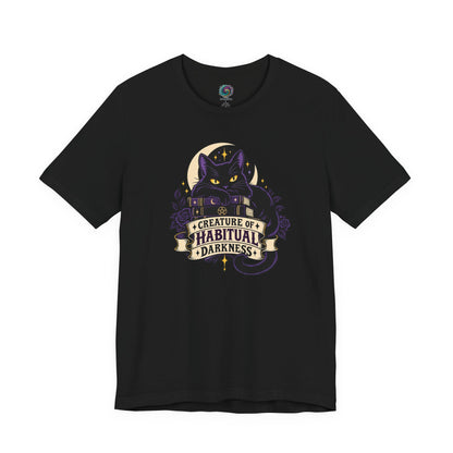 Creature of Habitual Darkness T-Shirt – Black Cat Goth Tee