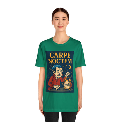 Carpe Noctem Vampire T-Shirt – Funny Halloween Tee for Night Owls