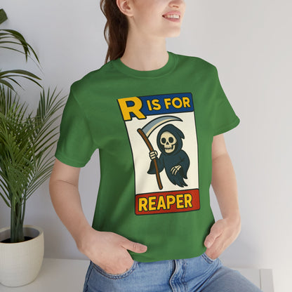 R Is for Reaper T-Shirt – Cute Grim Reaper Shirt from the Monster Alphabet Series