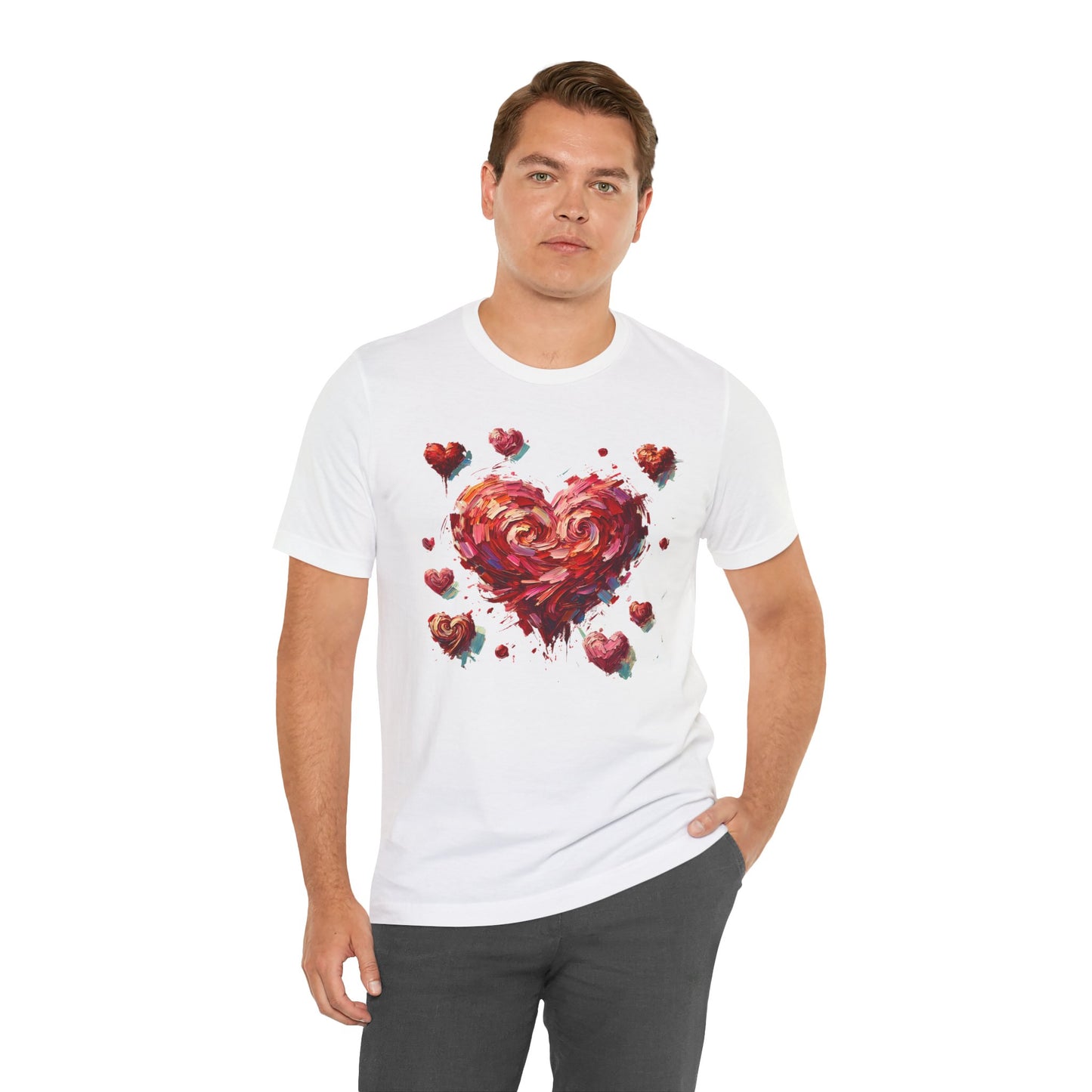 Impressionistic Heart T-Shirt – Artistic Valentine's Day Tee