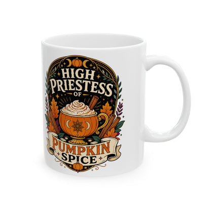 High Priestess of Pumpkin Spice Mug – 11oz & 15oz Fall Cup