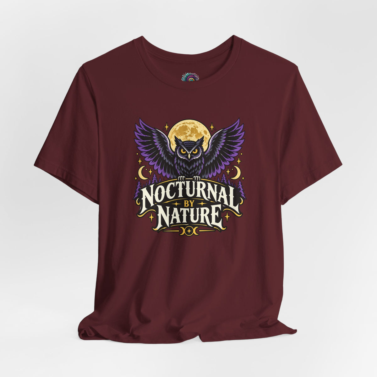 Nocturnal by Nature T-Shirt – Moonlit Owl Graphic Tee