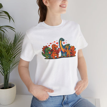 Dinosaur Valentines T-Shirt – Cute Dino Valentine’s Day Tee
